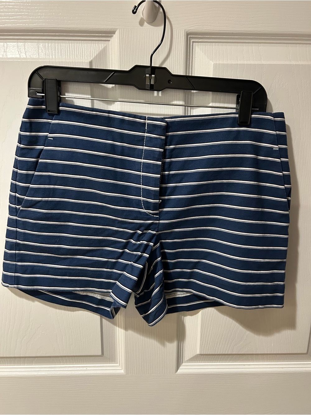 LOFT Navy and White Striped Women’s Shorts Size 2